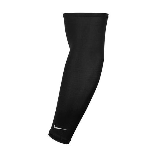 Nike Dri-Fit UV Arm Sleeves - Black/Silver (Pair)