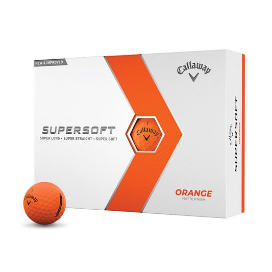 Callaway Supersoft Golf Balls - Matte Orange (Pack of 12)