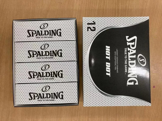 Spalding HOT DOT Golf Balls (Pack of 12)-White