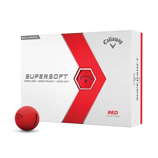 Callaway Supersoft Golf Balls - Red (Pack of 12)