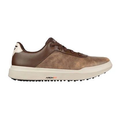 SKECHERS Men's Drive 5 LX MD Spikeless Golf Shoes - Brown