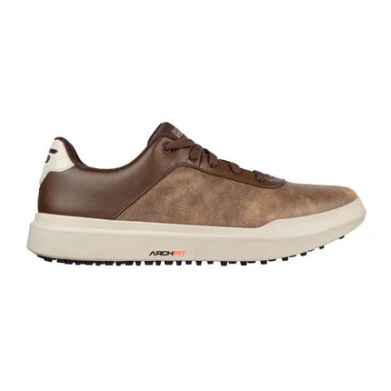 SKECHERS Men's Drive 5 LX MD Spikeless Golf Shoes - Brown