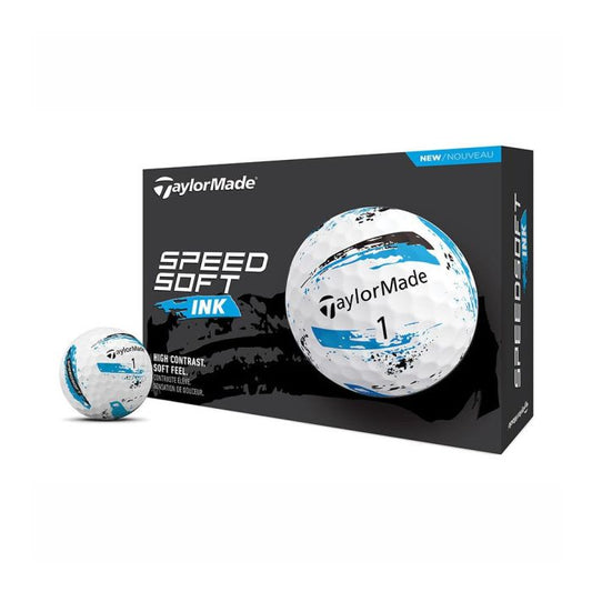 Taylormade SpeedSoft Ink Golf Balls - Blue Ink