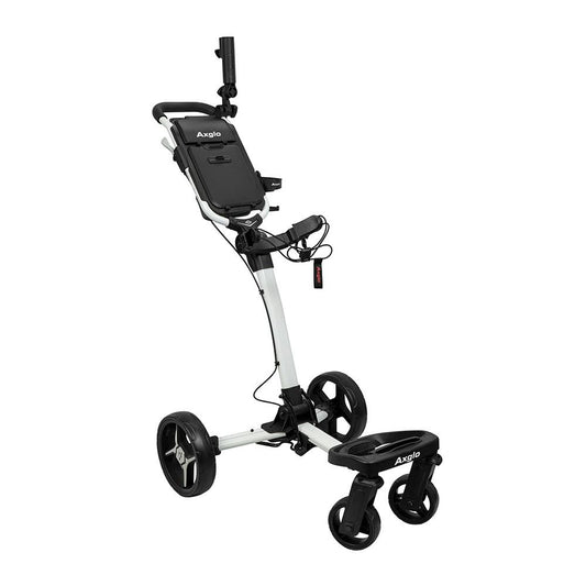 Axglo Flip N Go Pro Four Wheel Ultra Compact Foldable Aluminium Golf Push Cart