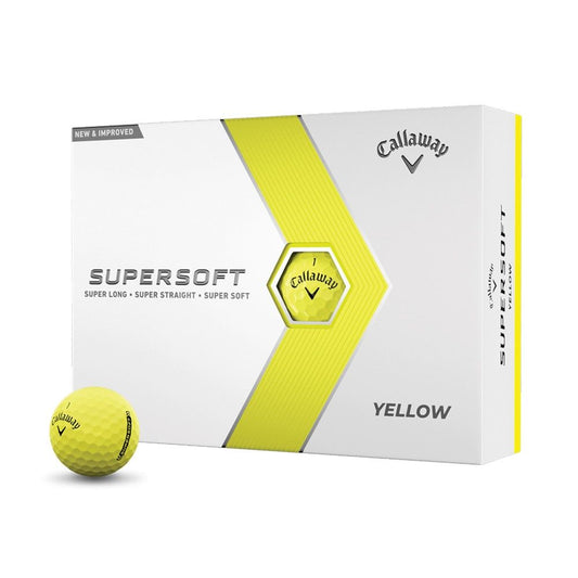 Callaway Supersoft Golf Balls - Yellow (Pack of 12)